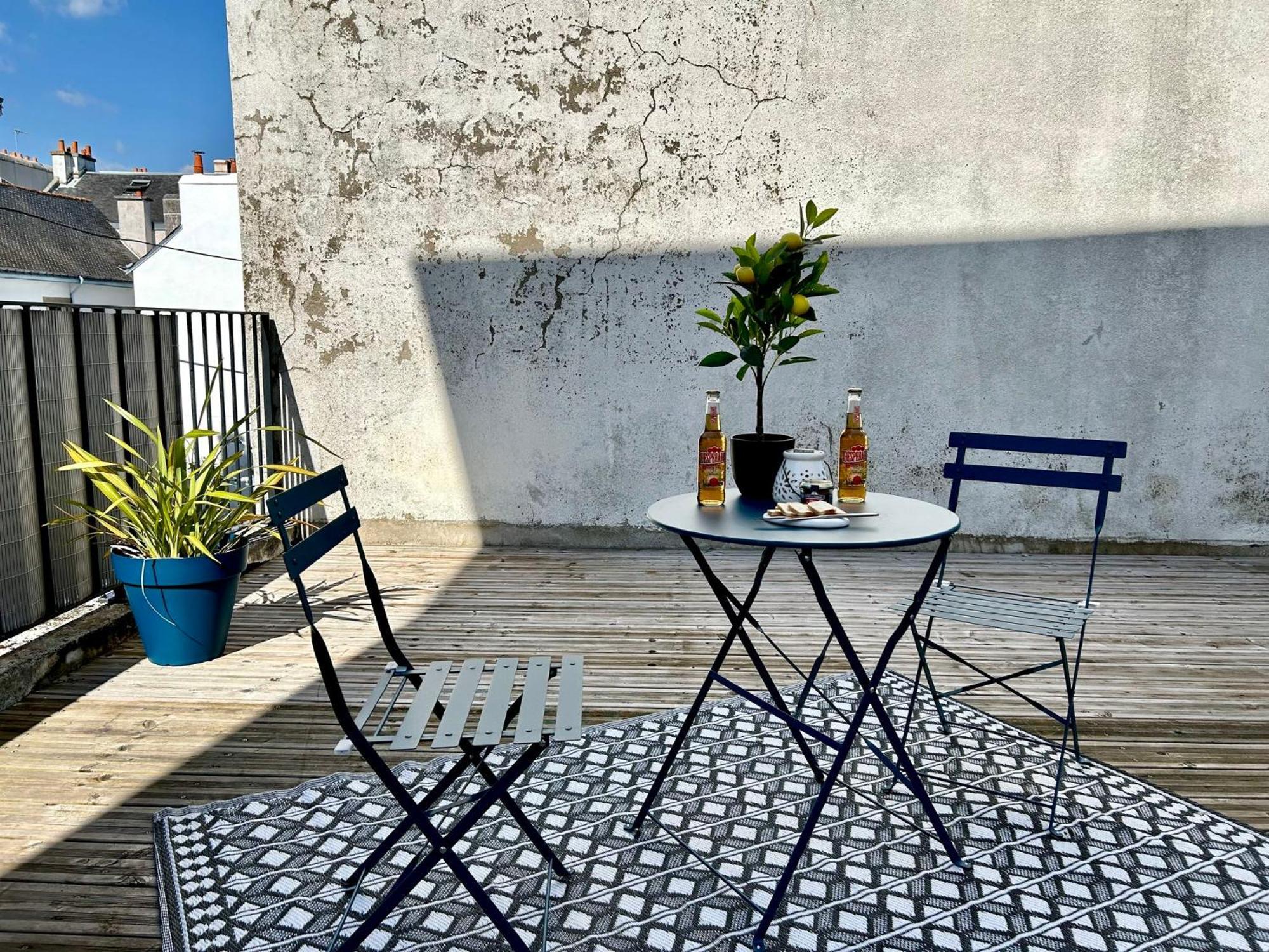 O Studio Terrasse - Centre Ville De Lorient - Gare エクステリア 写真