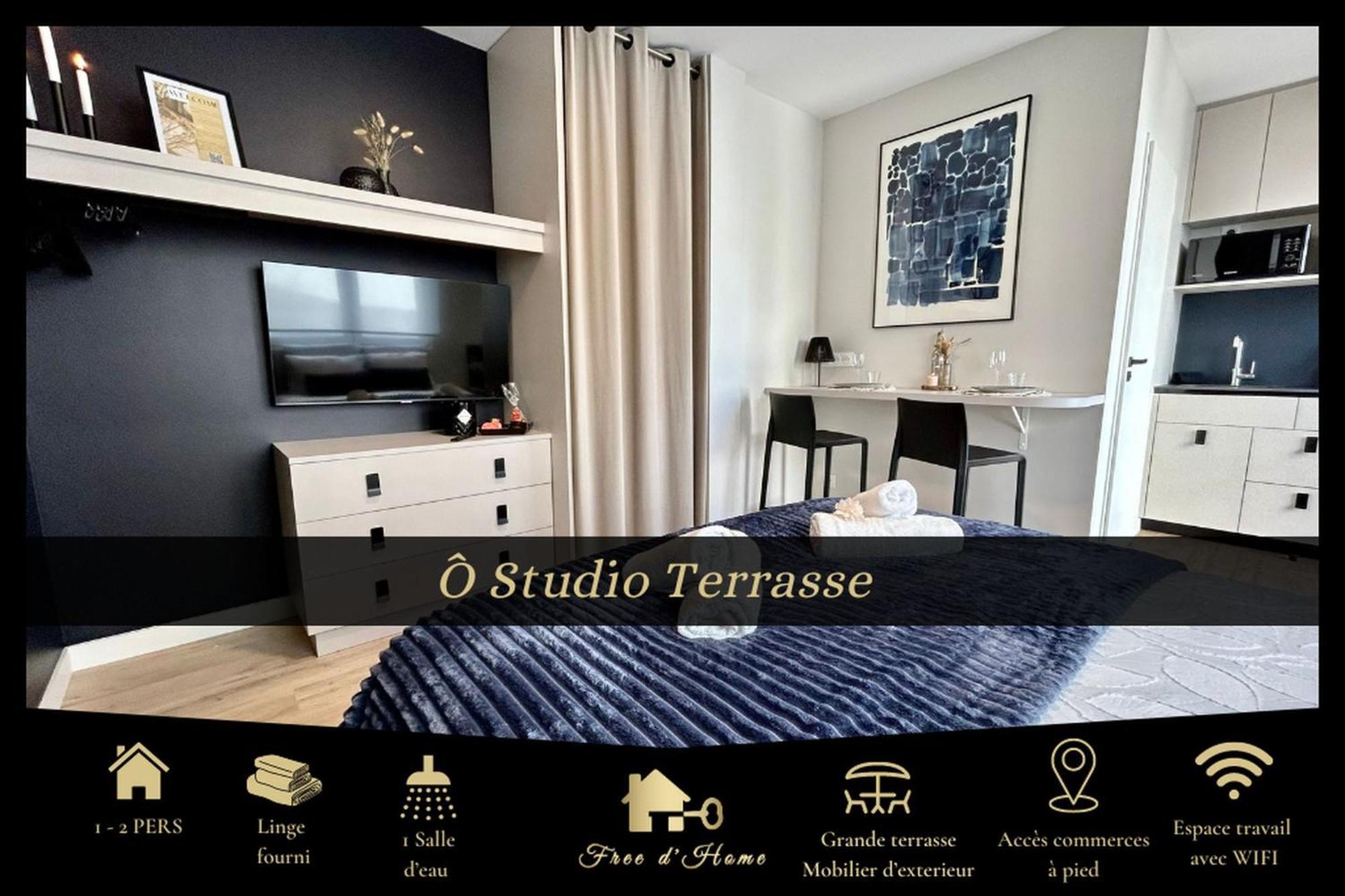 O Studio Terrasse - Centre Ville De Lorient - Gare エクステリア 写真